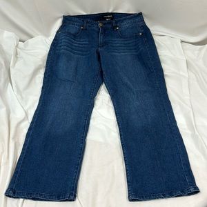 Measure & Made Fit Logic Straight Blue Denim Jeans Size 12.3 S